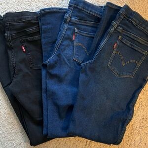 Levi's Jeans in Black and Dark Blue girl’s 14 regular *ADAPTIVE PULL ON JEAN*